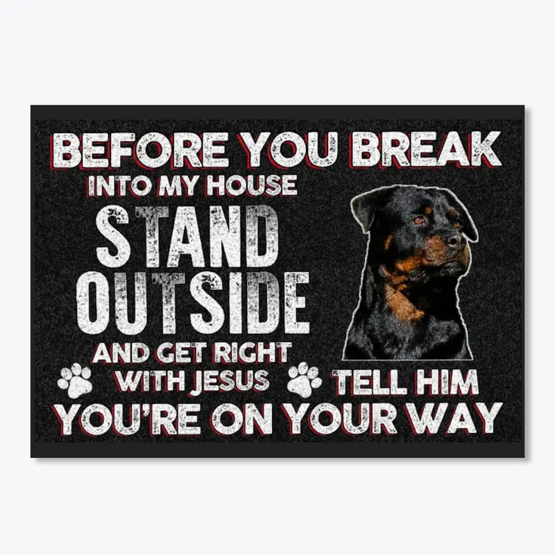 Rottweiler Stand Outside