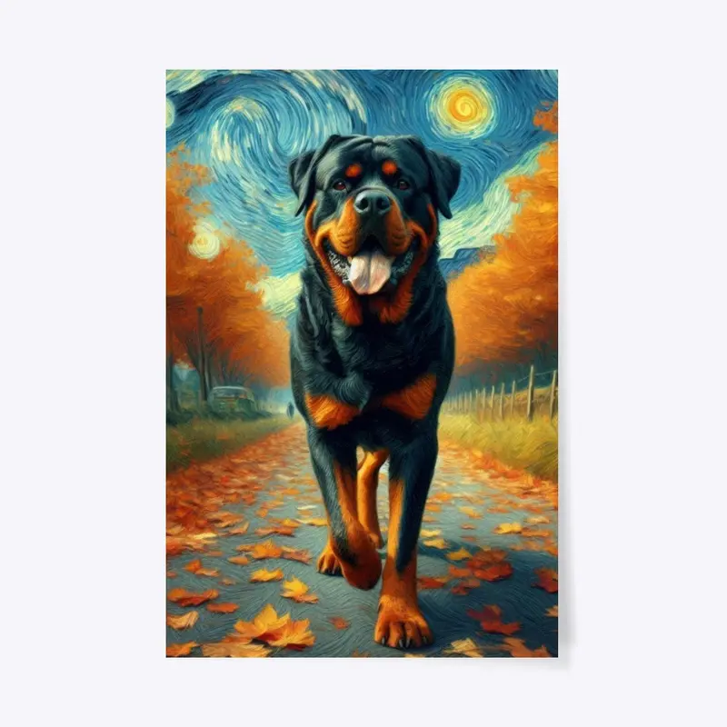 Rottweiler Autumn