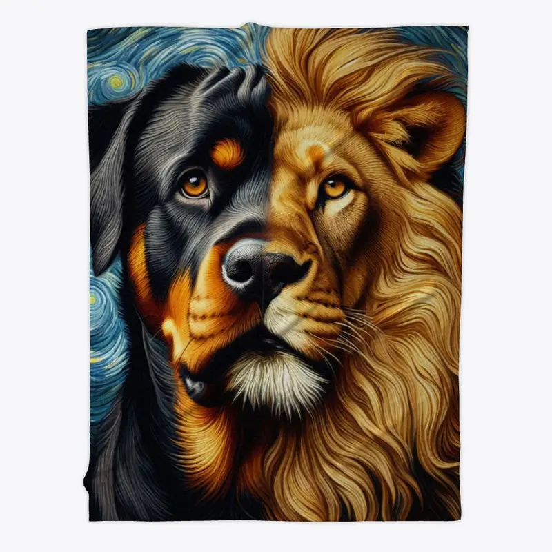 Rottweiler & Lion 