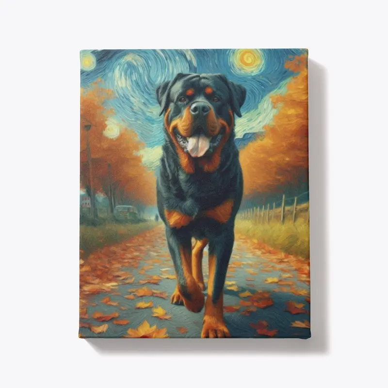 Rottweiler Autumn