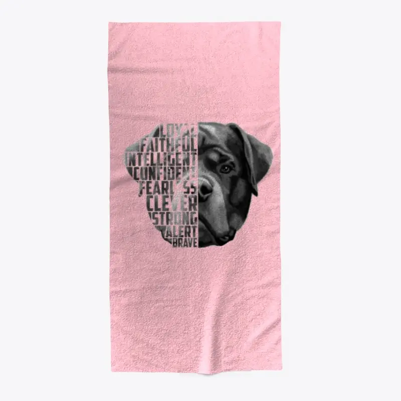 Rottweiler Beach Towel