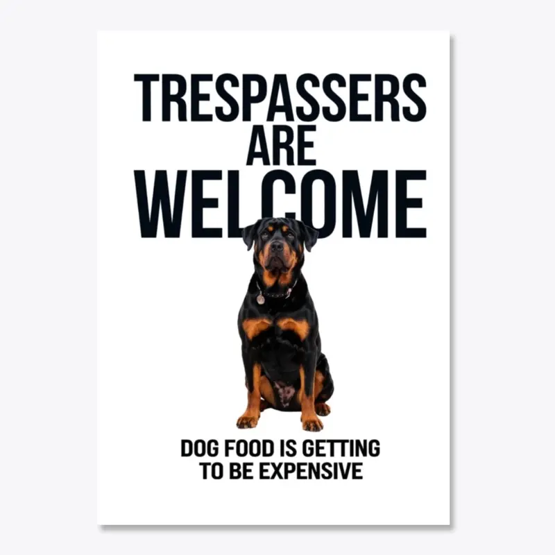 Rottweiler Warning Sign