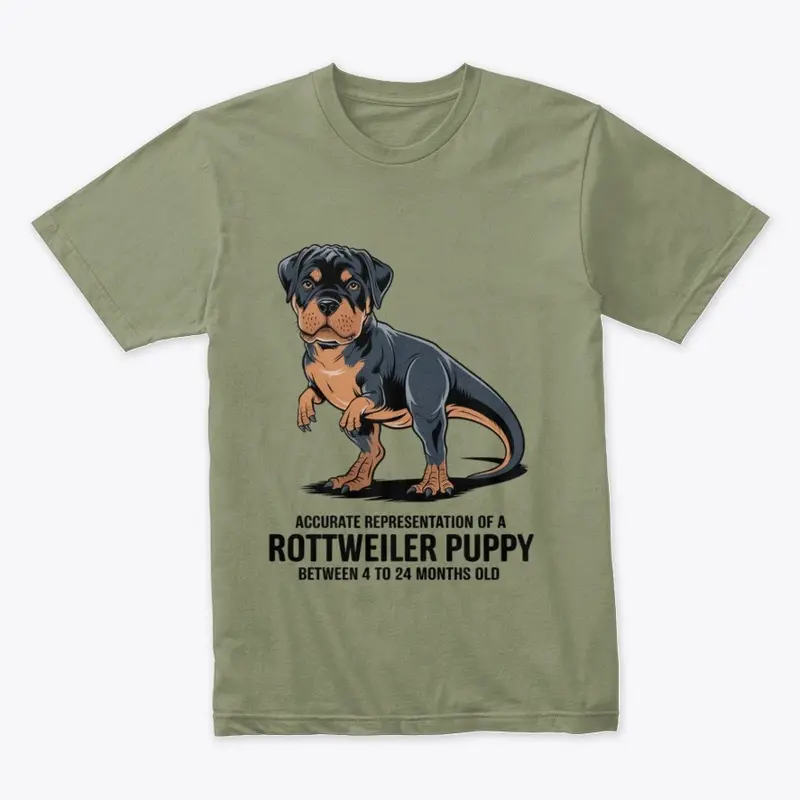 Rottweiler Puppy as Dinosaur