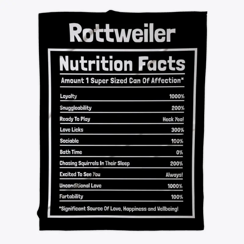 Rottweiler Nutrition Facts