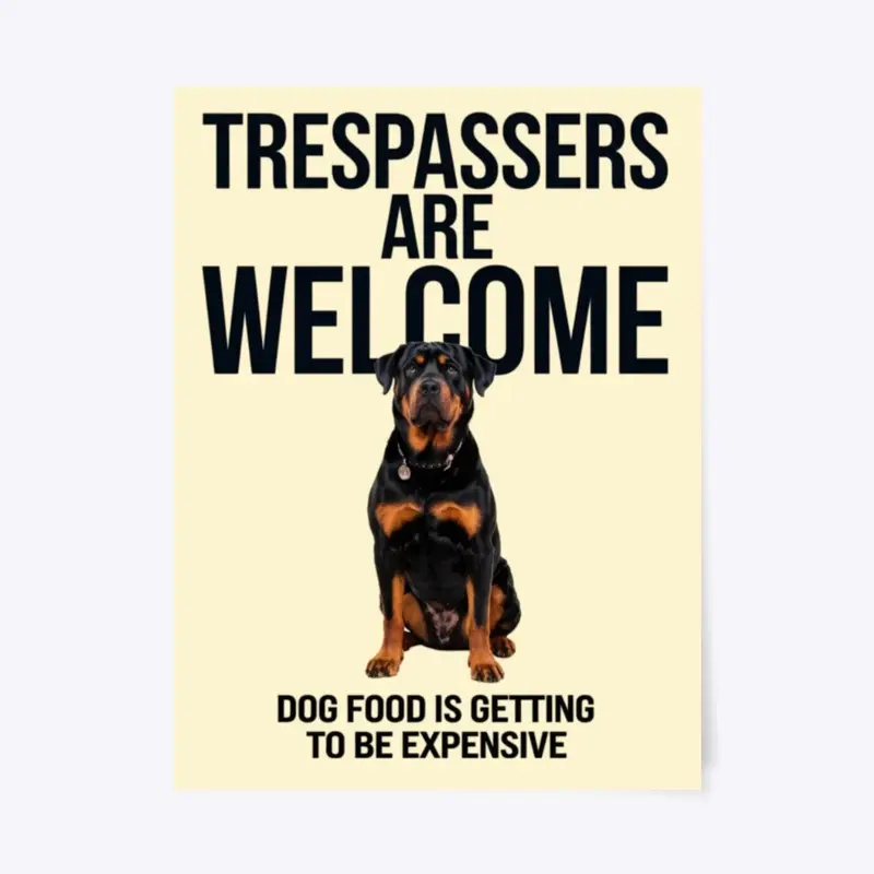 Rottweiler Warning Sign