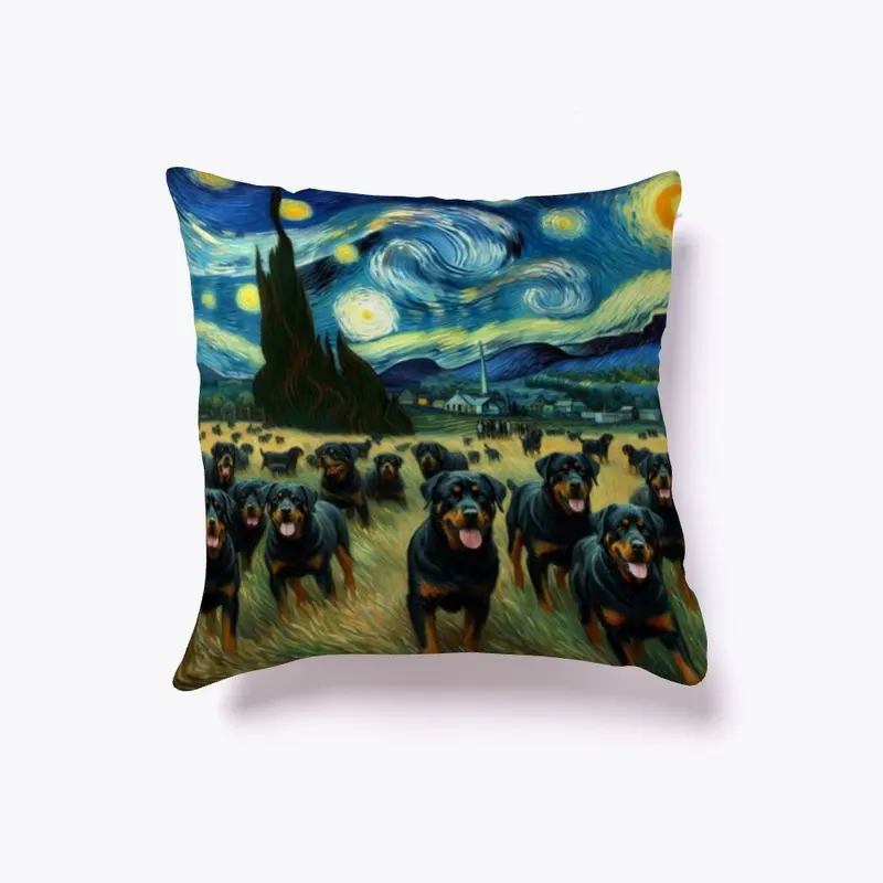 Rottweilers Starry Night