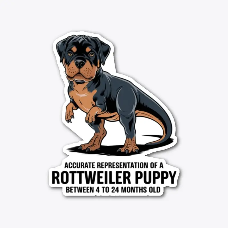 Rottweiler Puppy as Dinosaur