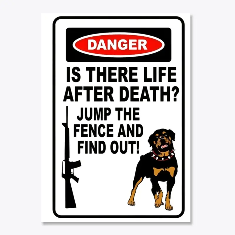 Rottweiler Warning Sign