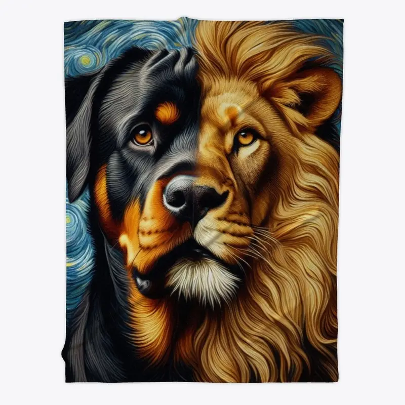 Rottweiler & Lion 