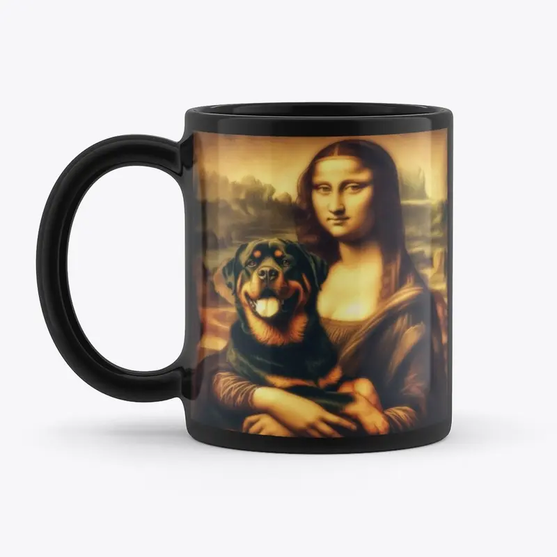 Rottweiler With MonaLisa